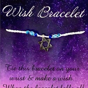 Silver and Blue Star Wish Bracelet